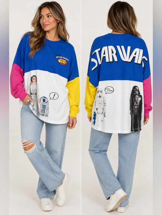 Disney Tops - Star Wars D23 2022 Vintage Action Figures Spirit Jersey XXL Disney